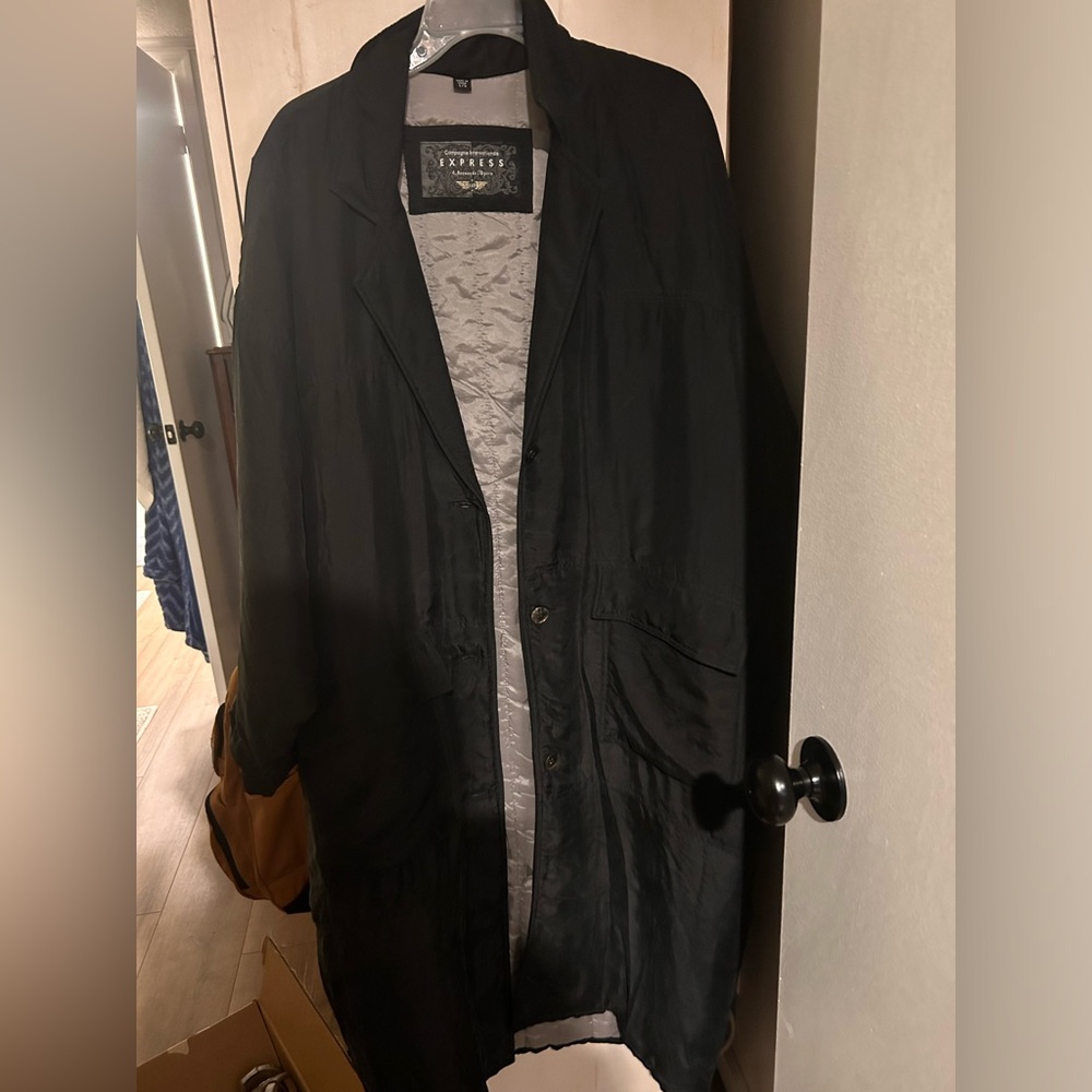 Vintage 100% Silk Duster Jacket Express